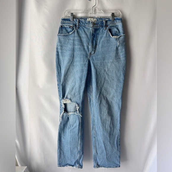 Abercrombie & Fitch Denim - Abercrombie & Fitch The 90’s straight high-rise curve love Jeans